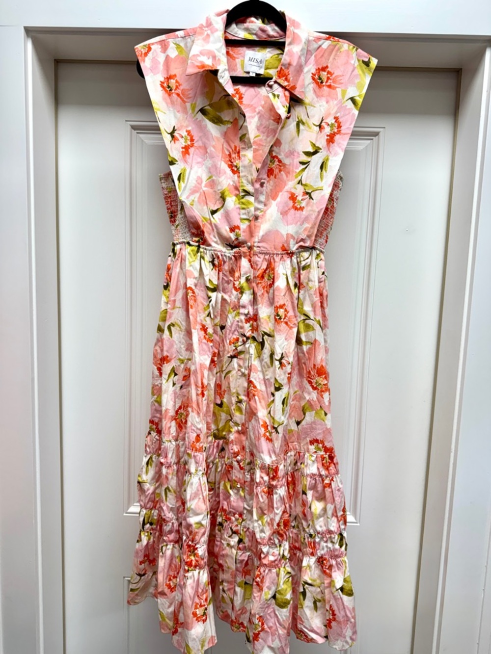 Misa Nicole Dress by Marija Krsikapa Pink Floral Sleeveless Maxi Dress - Picture 9 of 16